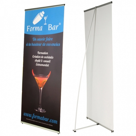 L Banner format 200 x 80 cm