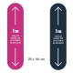 Stickers - respectez les distances de sécurité