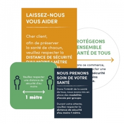 Stickers pour vitre  - prévention & sécurité