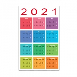 Calendrier 5.5 x 8.5 cm 100% personnalisable