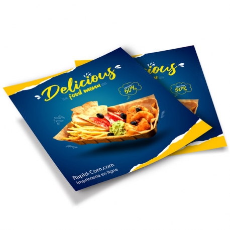 Flyer carré 12 x 12 cm (format CD)