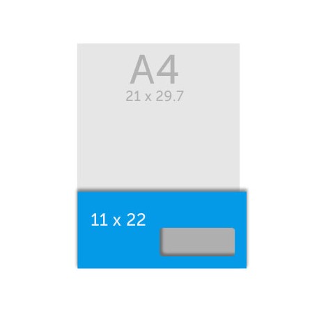 Impression d'enveloppes CMJN DL - Livraison gratuite