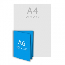 Dépliant A6 - plis croisés