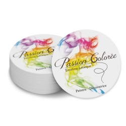 Notre selection de 100 cartes de visite ronde 6 x 6 cm