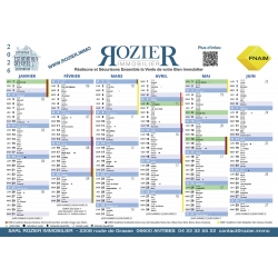 Calendrier A4 (21 x 29.7 cm)