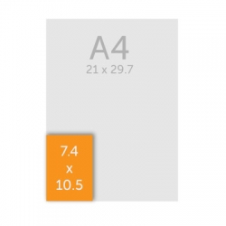 Flyer 7.4 x 10.5 cm, 350g, vernis selectif