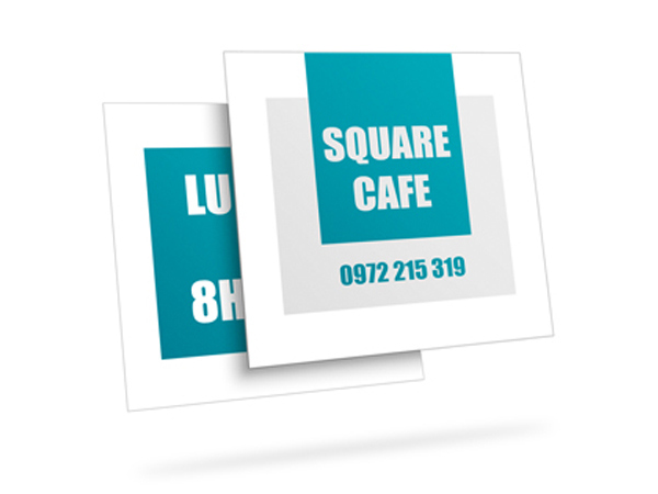 Carte de visite carrée Carte de visite carrée